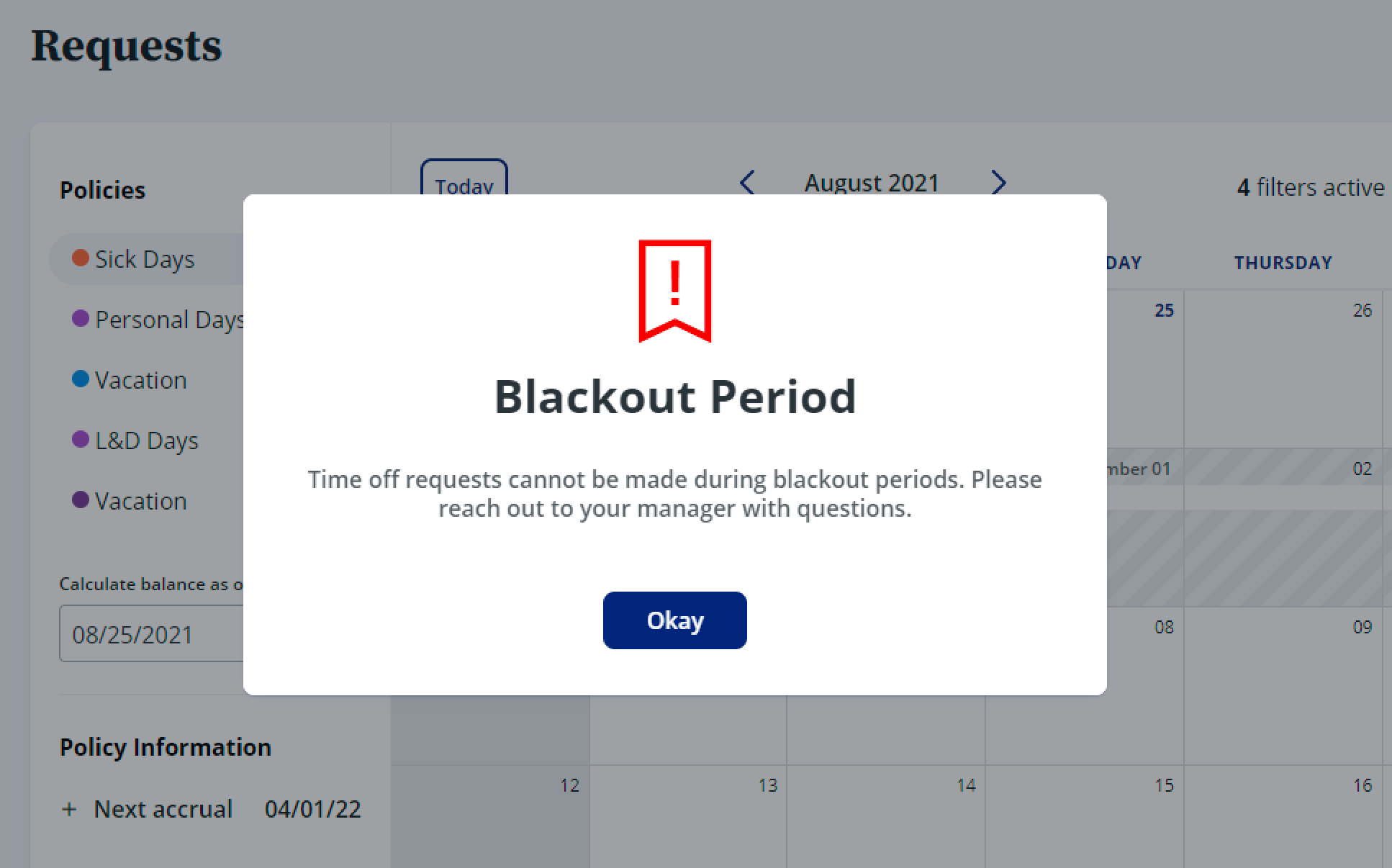 research report blackout period