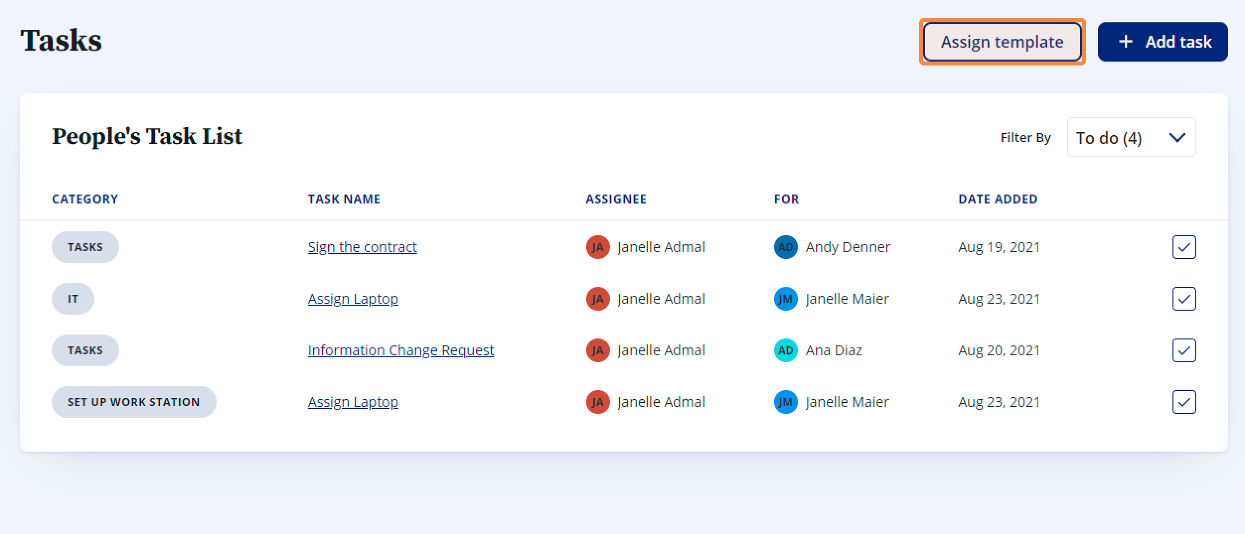 How To Create And Assign A Task Template In HR